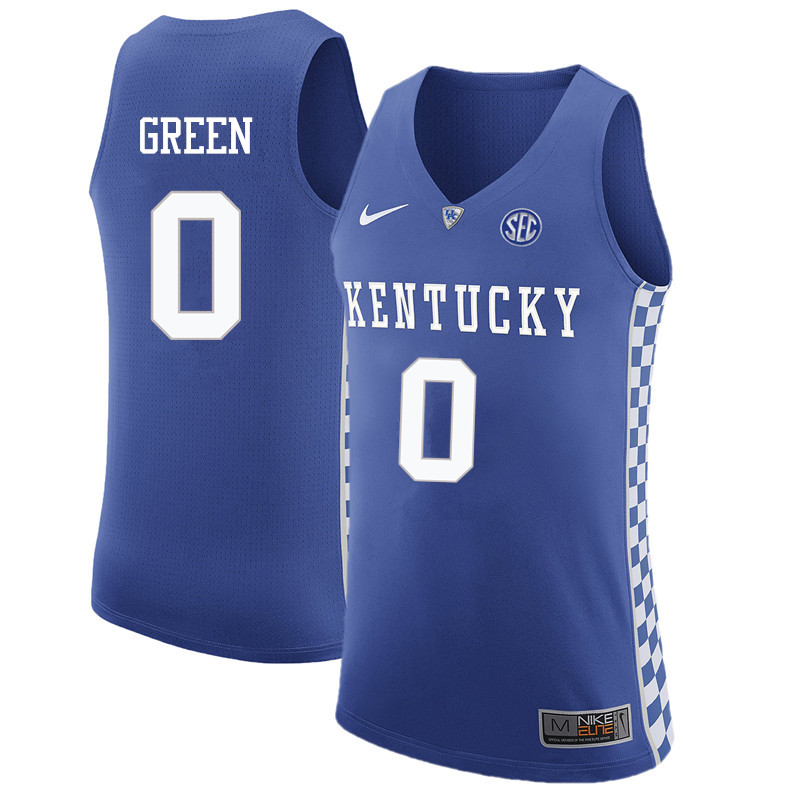 Men Kentucky Wildcats #0 Quade Green College Basketball Jerseys Sale-Blue